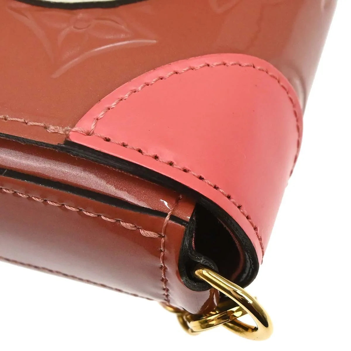 Louis Vuitton Felicie Pochette Limited Edition Valentine Dog Monogram Vernis, Pink, Patent Leather, Handbag