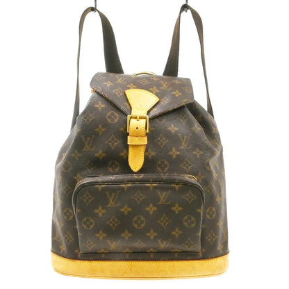 Louis Vuitton Vintage Montsouris Monogram Canvas, Brown, Canvas, Backpack