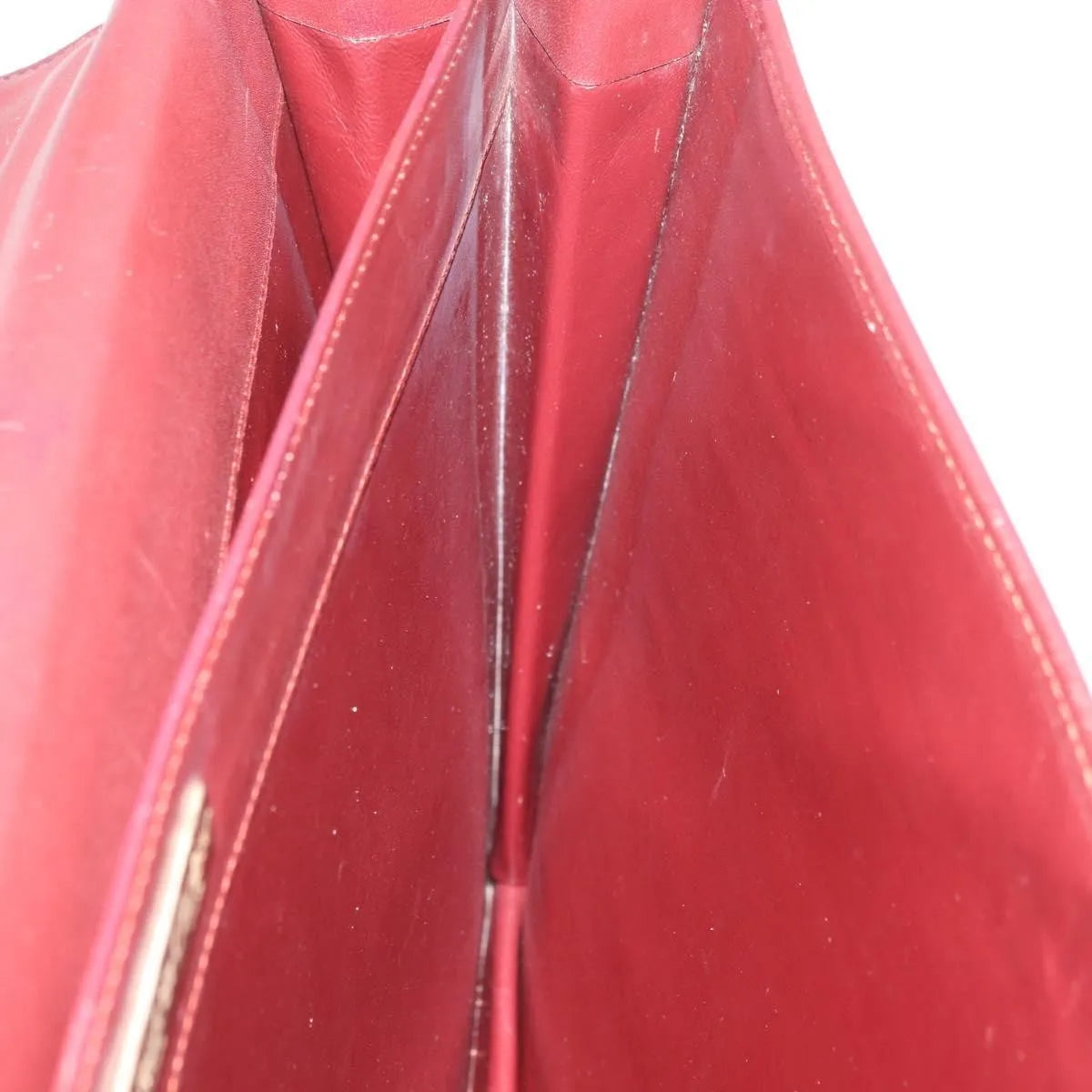 cartier Vintage must de Cartier Leather, Burgundy, Leather, Briefcase