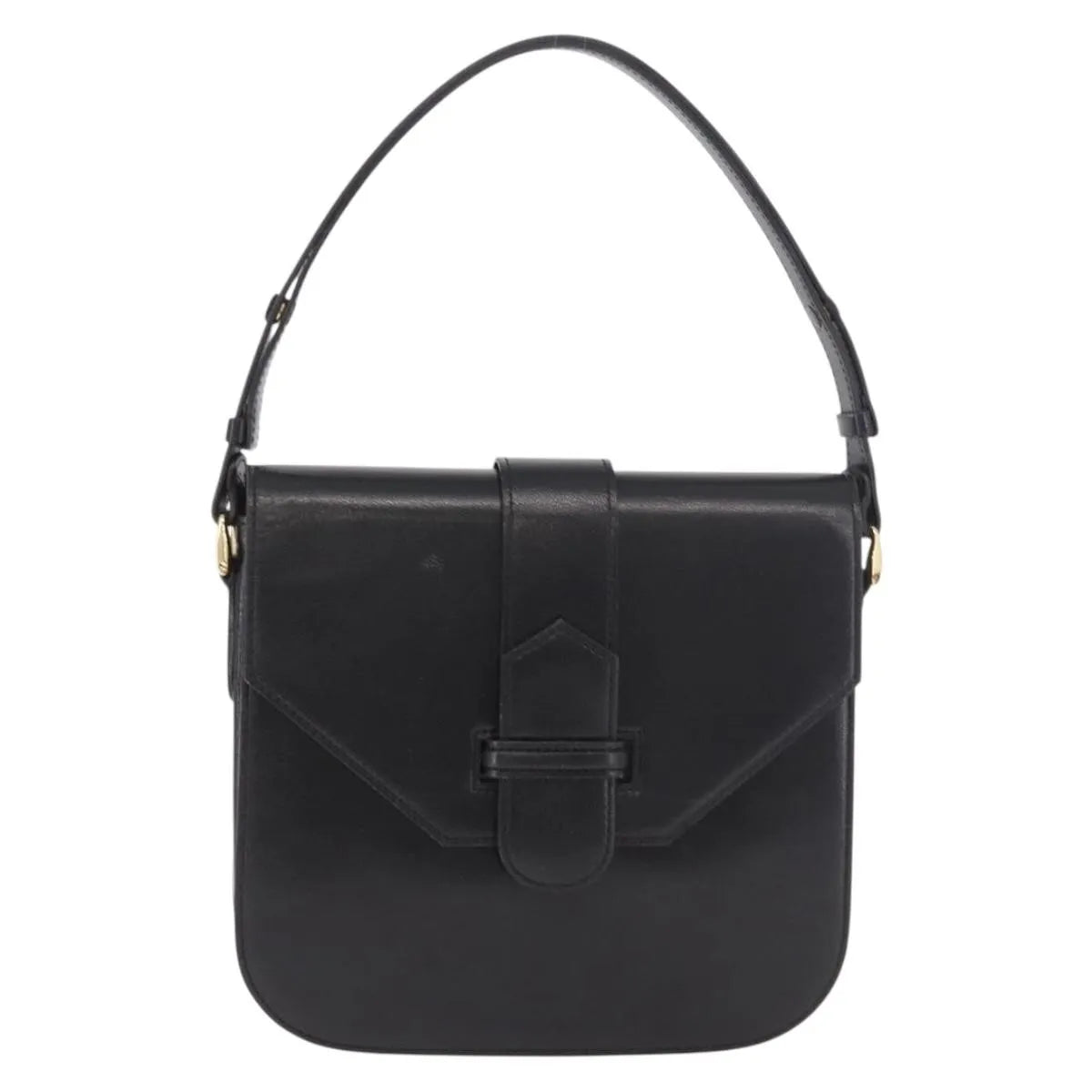 Saint Laurent Vintage Leather, Black, Leather, Handbag