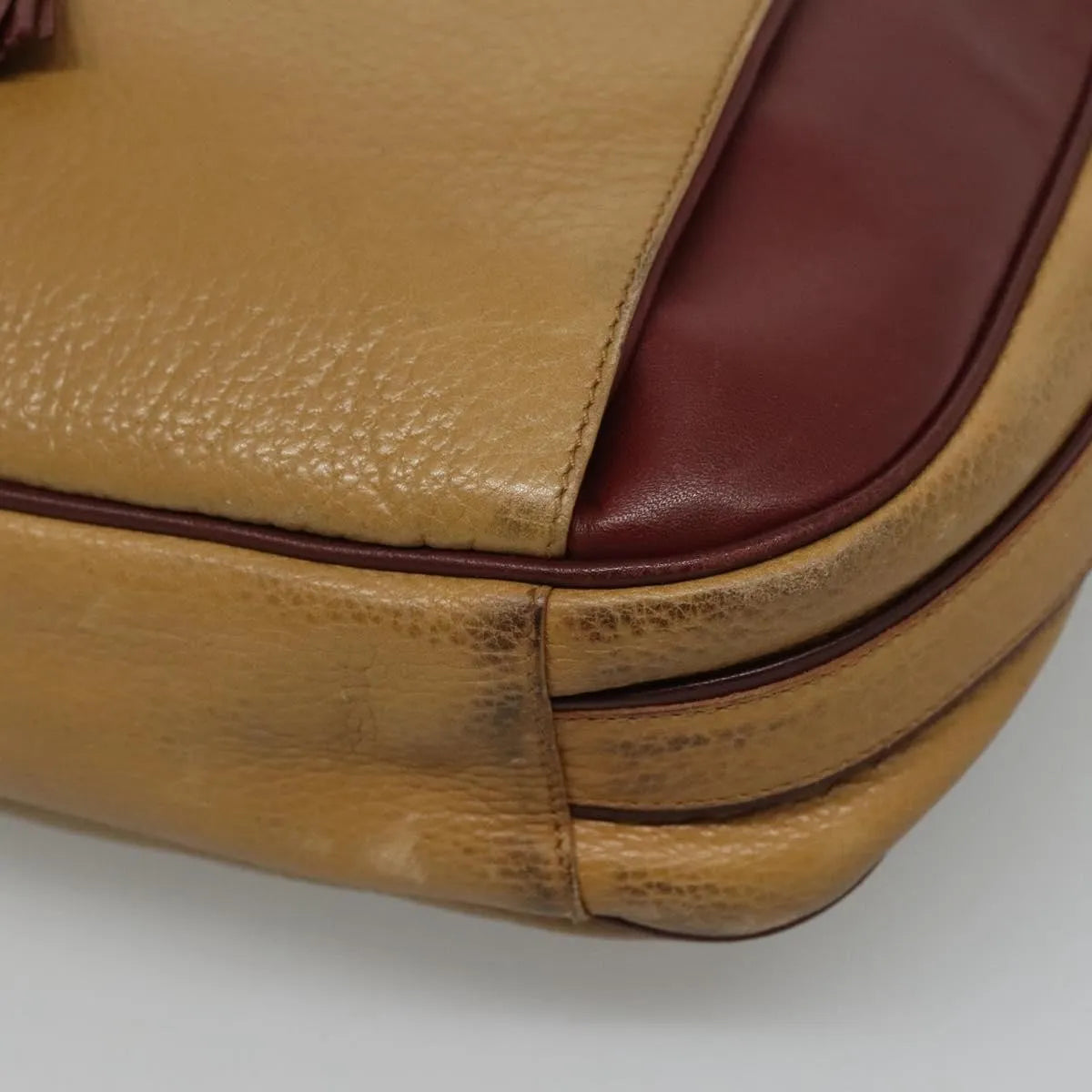 cartier Tasseled Must de Cartier Leather, Beige, Leather, Shoulder Bag
