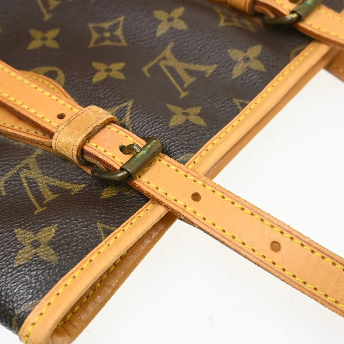 Louis Vuitton Petit Bucket Monogram Canvas, Brown, Canvas, Tote Bag