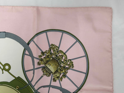 Hermes Carré 90 Silk multicolor, Pink, Silk, Scarf