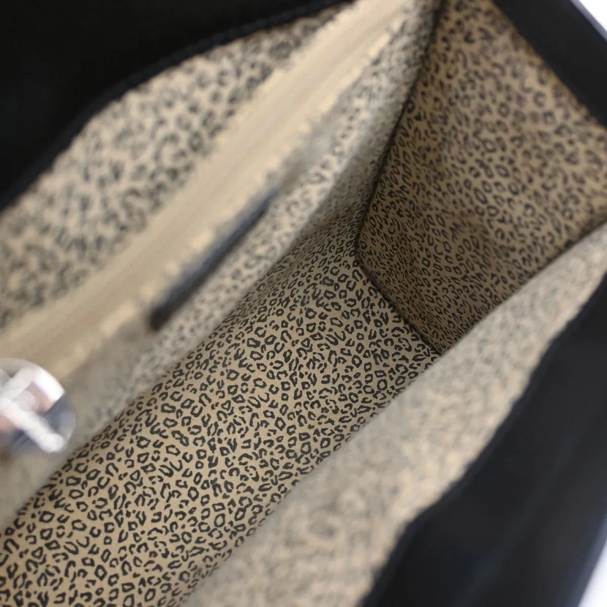 Cartier Panthère Leather, Black, Leather, Handbag