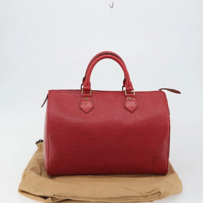 Louis Vuitton Speedy Epi Leather, Red, Leather, Handbag