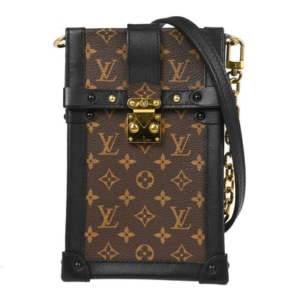 Louis Vuitton Vertical Trunk Pochette Monogram Canvas, Brown, Canvas, Clutch