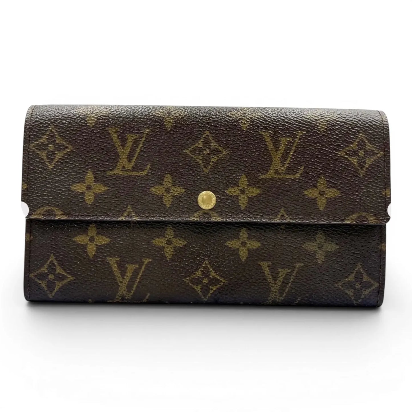 Louis Vuitton Portefeuille Sarah Monogram Canvas, Brown, Canvas, Wallet