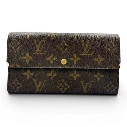 Louis Vuitton Portefeuille Sarah Monogram Canvas, Brown, Canvas, Wallet