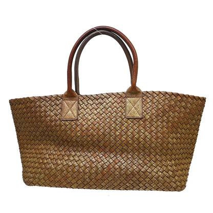 Bottega Veneta Cabat Tote Intrecciato Nappa, Brown, Leather, Tote Bag