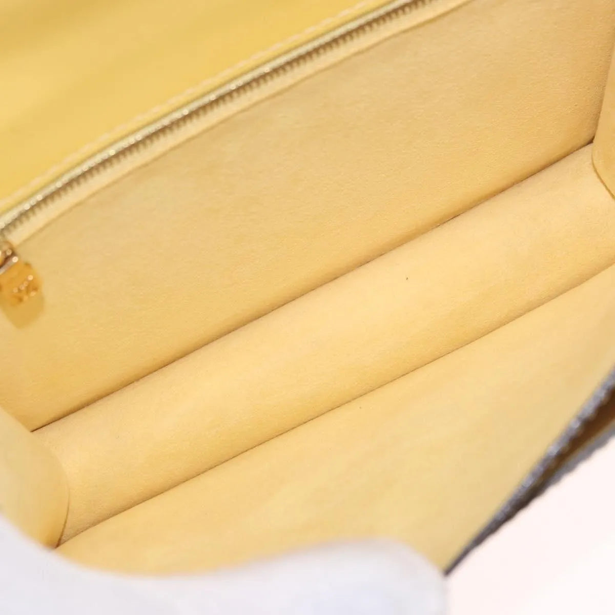 Louis Vuitton Monceau Vernis, Yellow, Patent Leather, Handbag