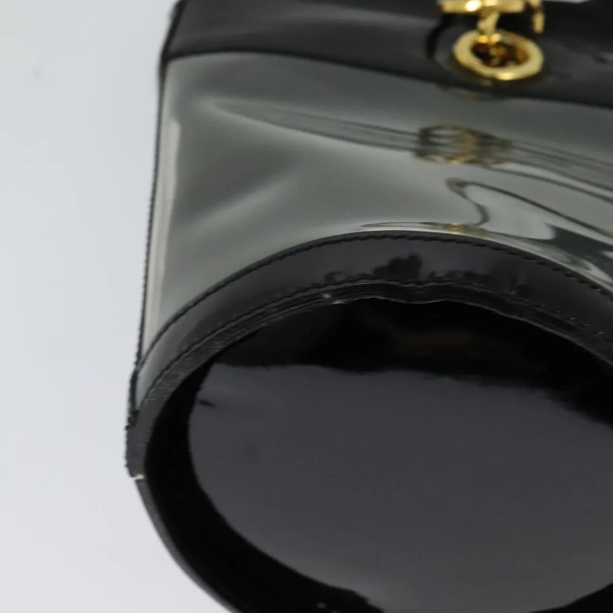 Salvatore Ferragamo Gancini Leather, Black, Leather, Shoulder Bag
