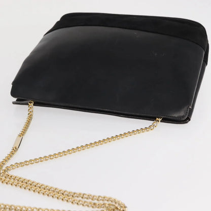 Salvatore Ferragamo Vintage Leather, Black, Leather, Shoulder Bag