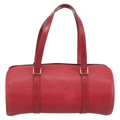 Louis Vuitton Soufflot Epi Leather, Red, Leather, Handbag