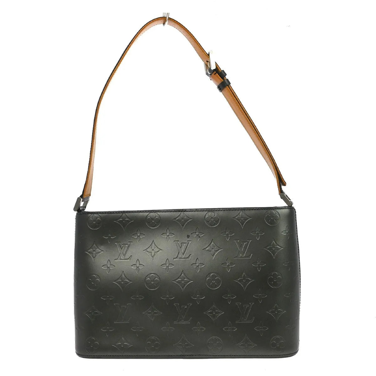 Louis Vuitton Mat Allston Monogram Vernis, Black, Leather, Shoulder Bag