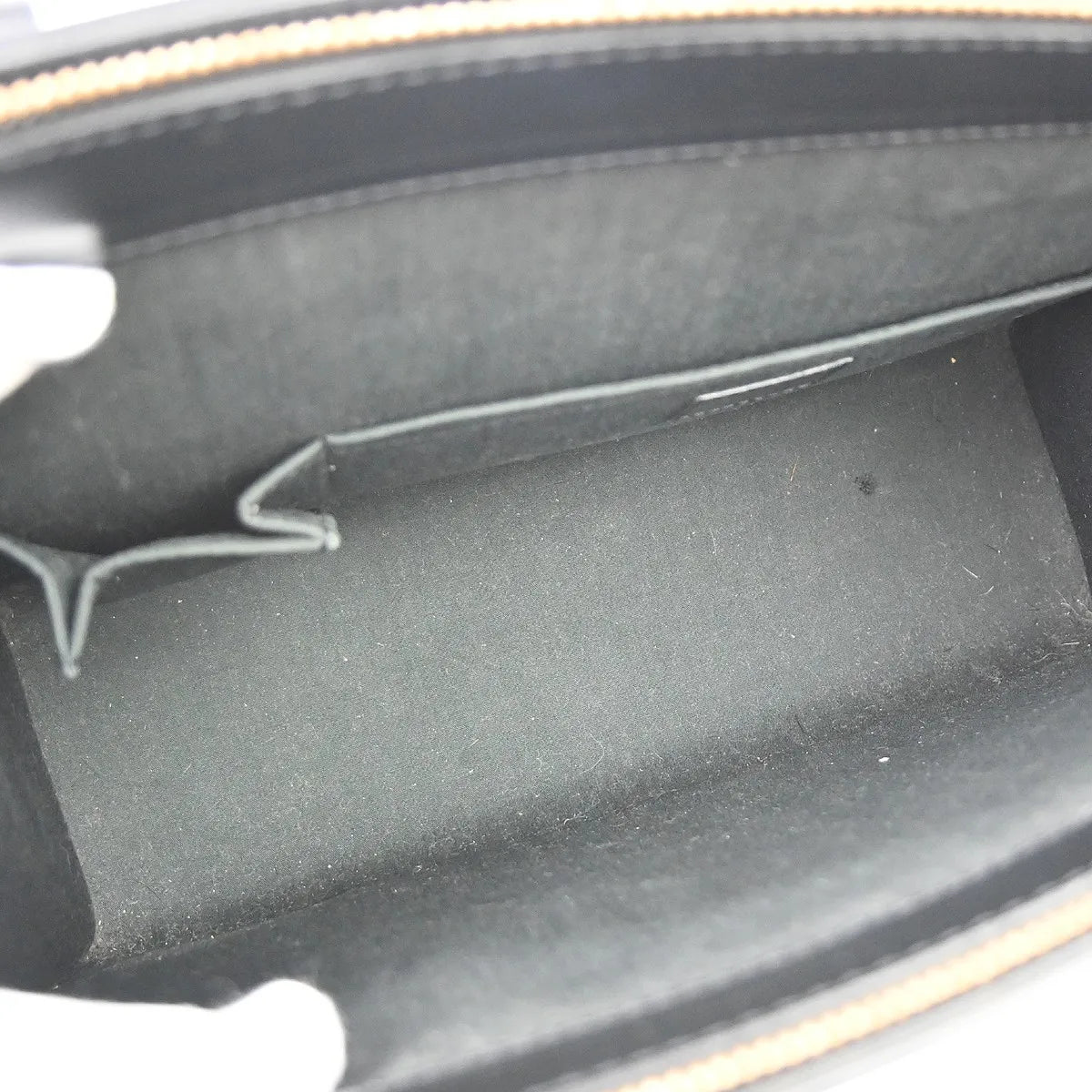 Louis Vuitton Croisette Epi, Black, Leather, Handbag