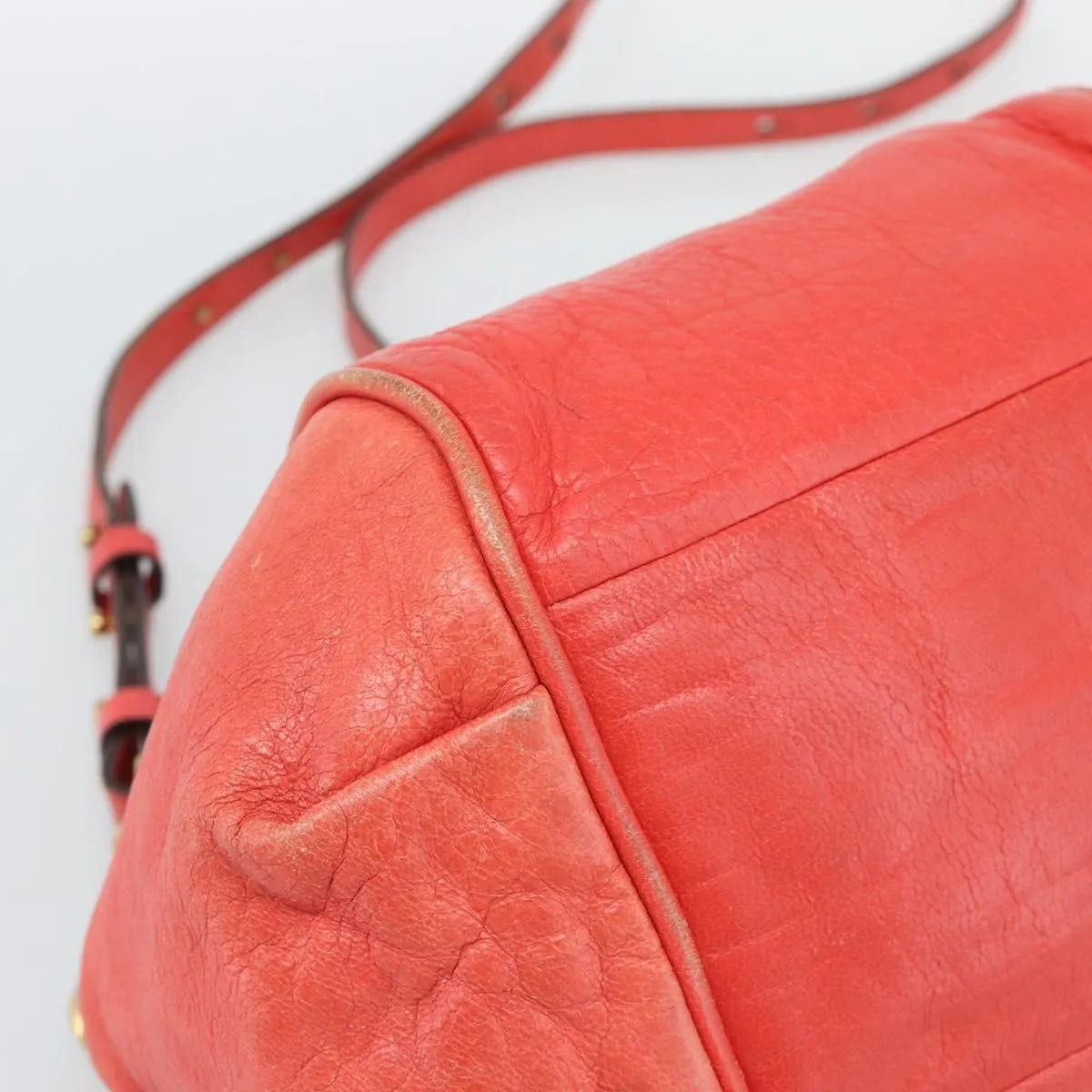 Chloe Ethel Leather, Red, Leather, Handbag
