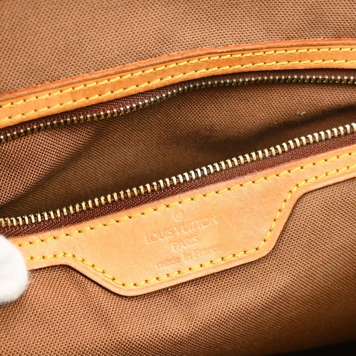 Louis Vuitton Cabas Mezzo Monogram Canvas, Brown, Canvas, Tote Bag