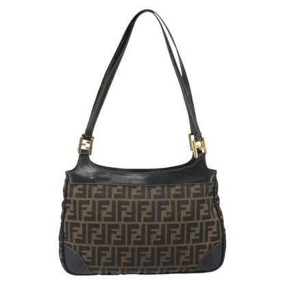 Fendi Chef Hobo Zucca Canvas, Brown, Canvas, Shoulder Bag
