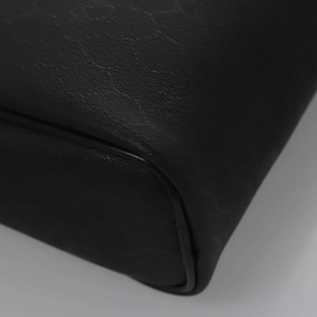 Christian Dior Vintage Honeycomb Zip Coated Canvas, Black, Canvas, Clutch