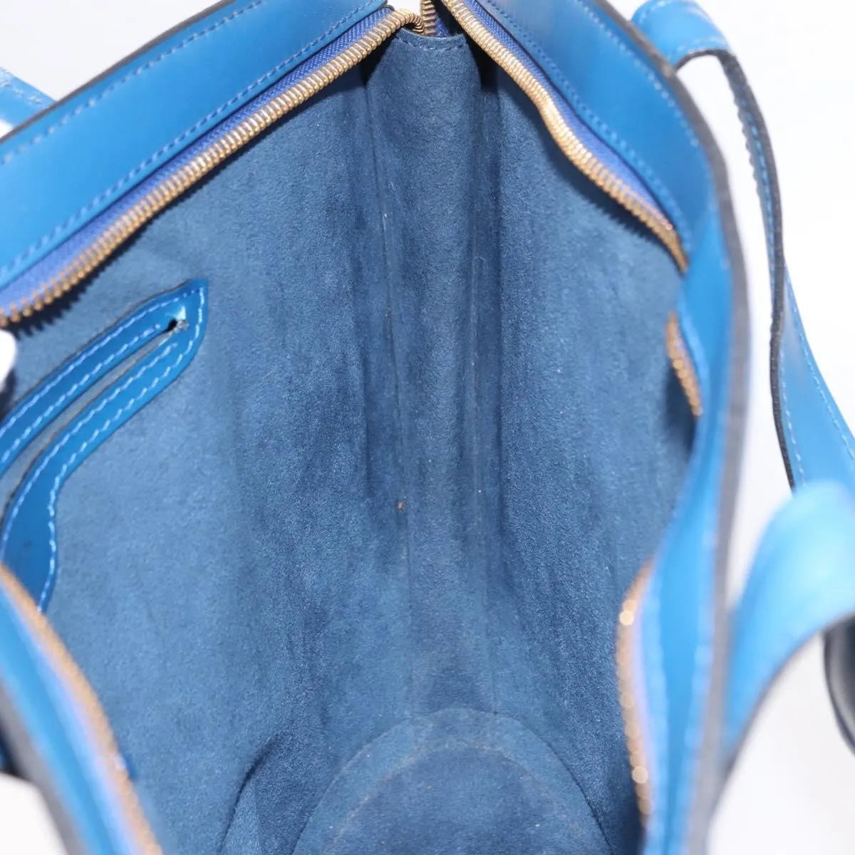 Louis Vuitton Saint Jacques Epi, Blue, Leather, Shoulder Bag