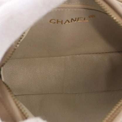 Chanel Vintage Clutch Leather, Beige, Leather, Clutch