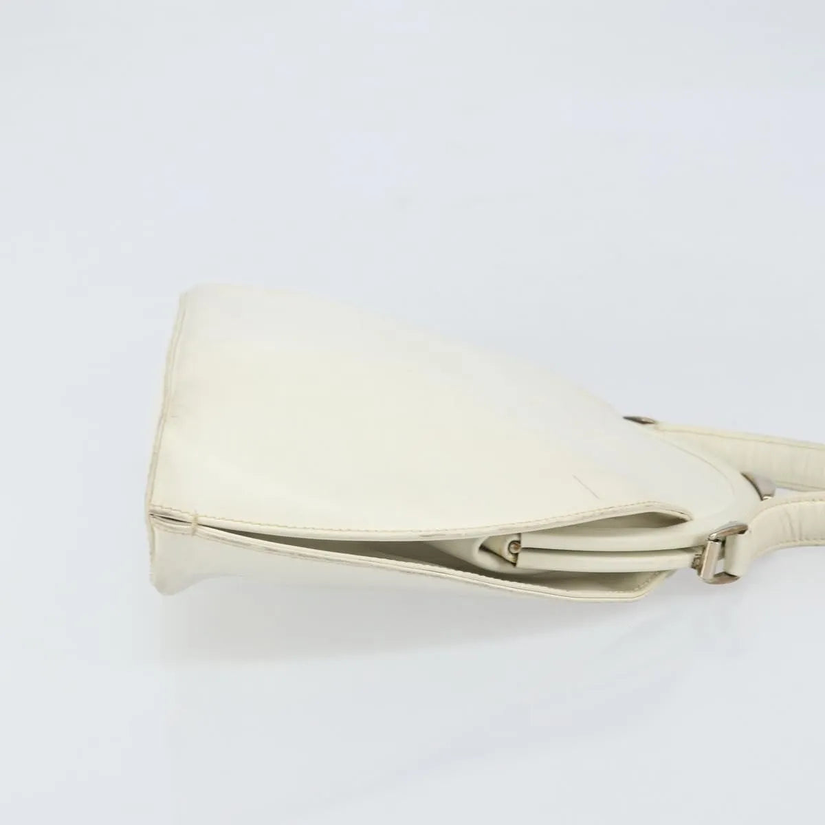 Gucci Vintage Leather, White, Leather, Handbag