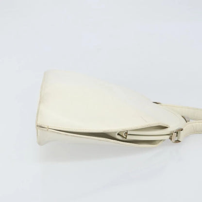 Gucci Vintage Leather, White, Leather, Handbag