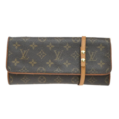 Louis Vuitton Twin Monogram, Brown, Canvas, Clutch