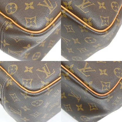 Louis Vuitton Deauville Monogram Canvas, Brown, Leather, Handbag
