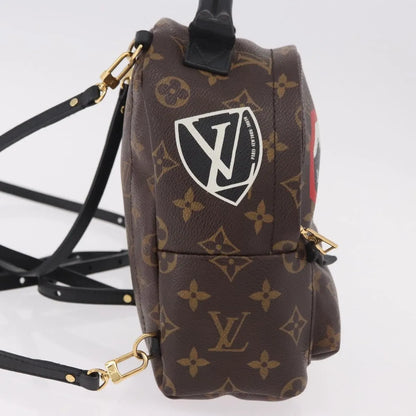 Louis Vuitton Palm Springs Limited, Brown, Canvas, Backpack