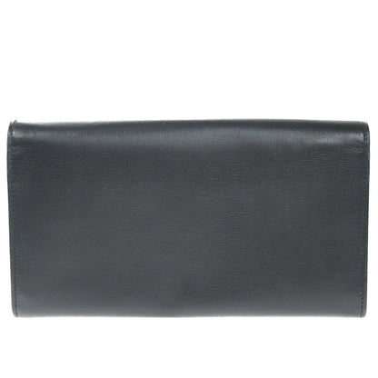 Saint Laurent Bellechasse Flap Leather, Black, Leather, Wallet
