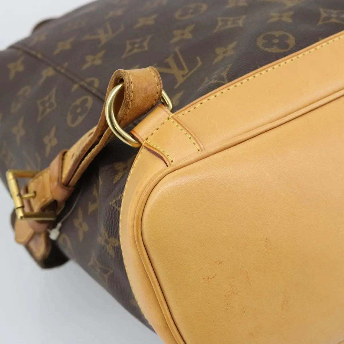Louis Vuitton Vintage Montsouris Monogram Canvas, Brown, Canvas, Backpack