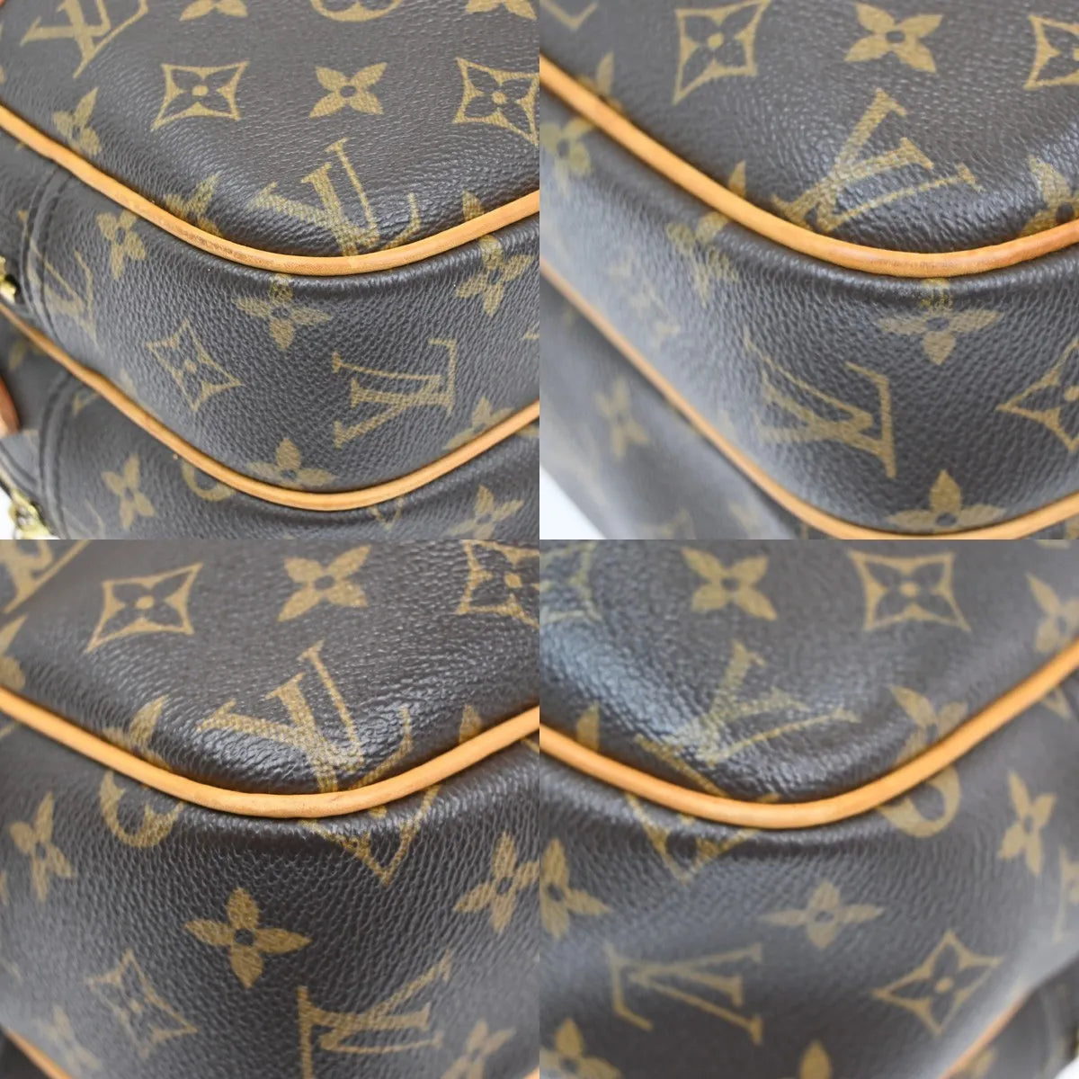 Louis Vuitton Reporter Monogram Canvas, Brown, Canvas, Shoulder Bag