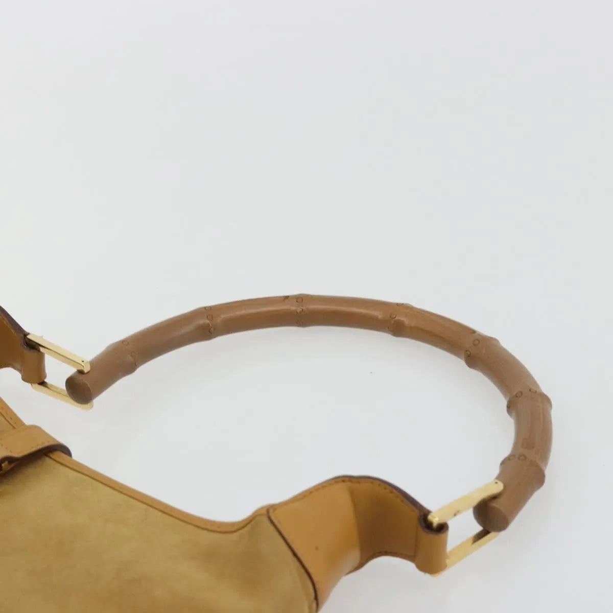 Gucci Bamboo Jackie suede, Brown, Suede, Shoulder Bag