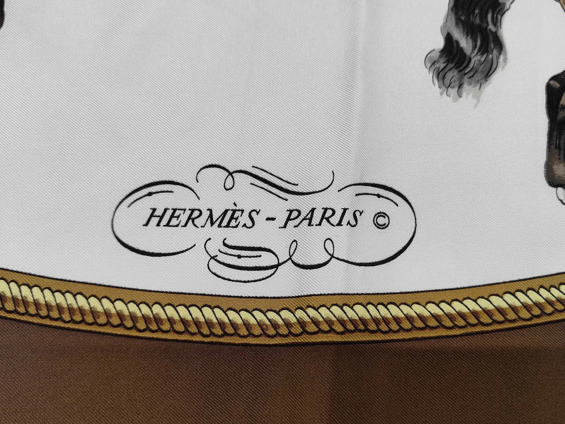 Hermes Carré 90 Silk multicolor, Multicolour, Silk, Scarf