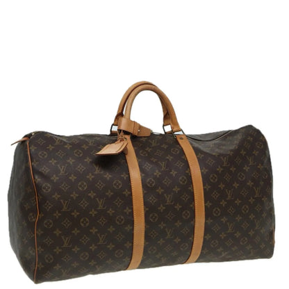 Louis Vuitton Keepall Monogram Canvas, Brown, Canvas, Travel Bag