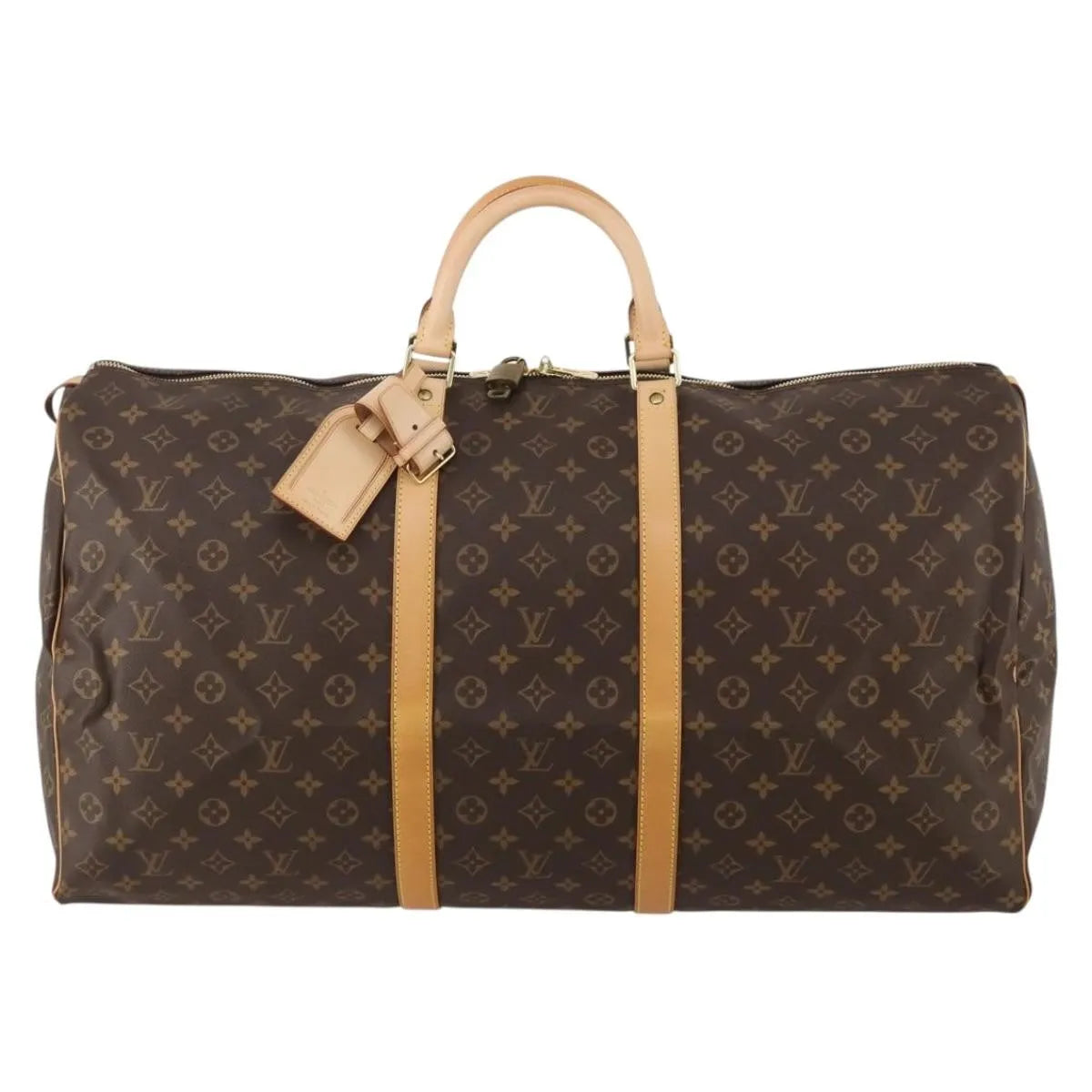 Louis Vuitton Keepall Monogram Canvas, Brown, Canvas, Travel Bag