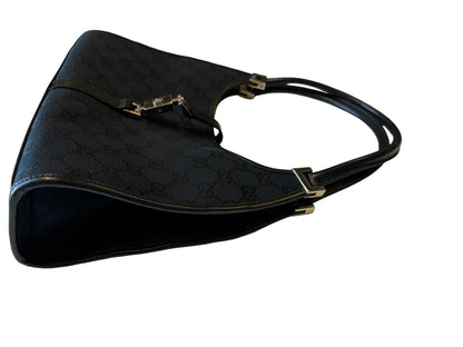 Gucci Jackie Canvas, Black, Canvas, Handbag