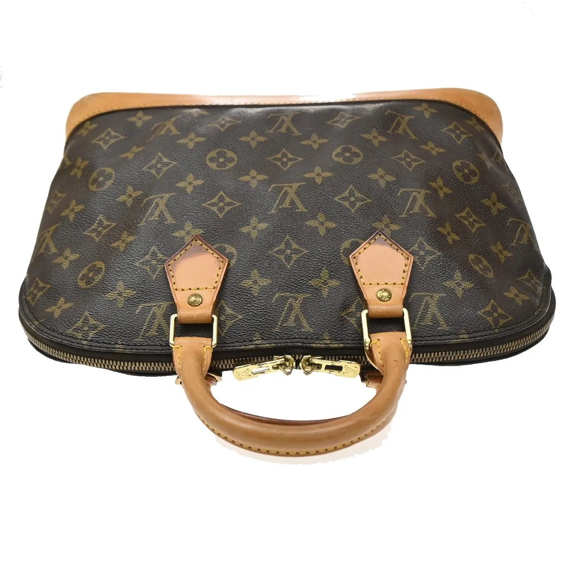 Louis Vuitton Alma Monogram, Brown, Canvas, Handbag