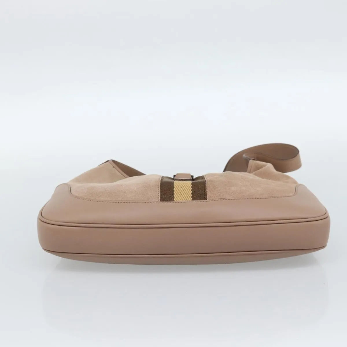 Gucci Jackie O Suede, Beige, Suede, Shoulder Bag