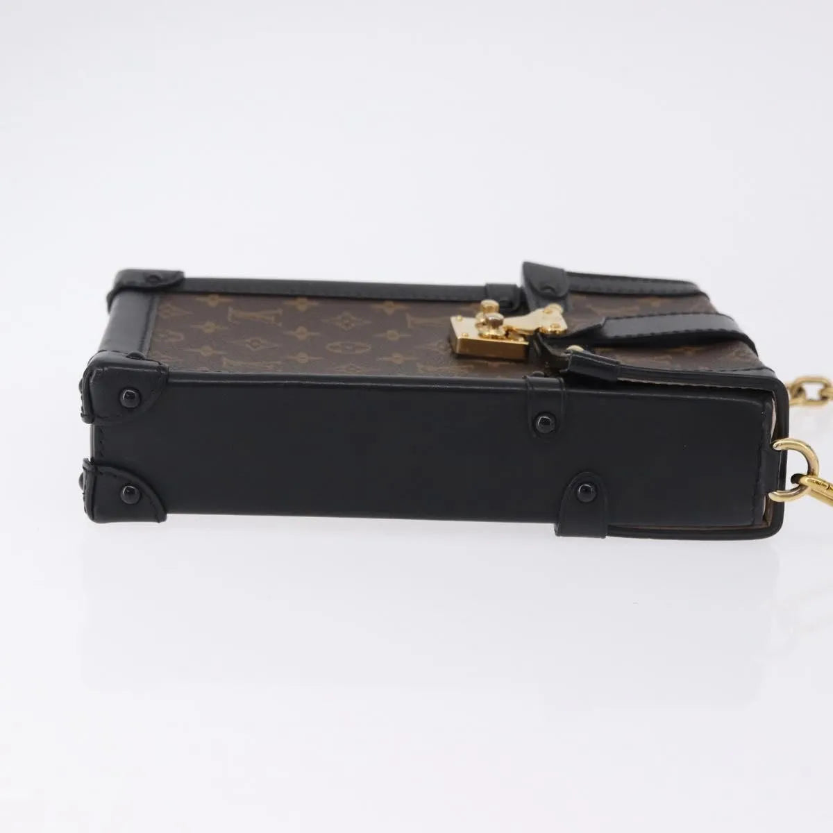 Louis Vuitton Vertical Trunk Pochette Monogram Canvas, Brown, Canvas, Clutch