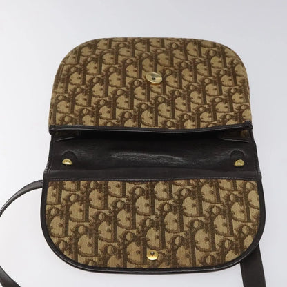 Christian Dior Vintage Trotter Canvas, Brown, Canvas, Shoulder Bag