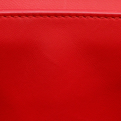 Burberry TB Flap Leather, Red, Leather, Clutch