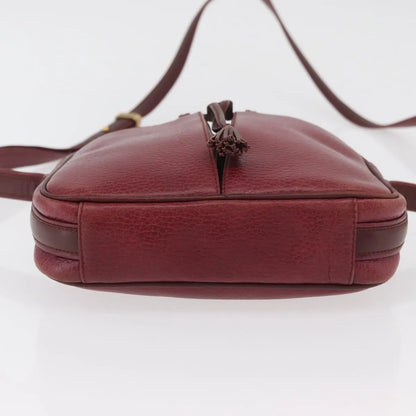 cartier Tasseled Must de Cartier Leather, Burgundy, Leather, Shoulder Bag