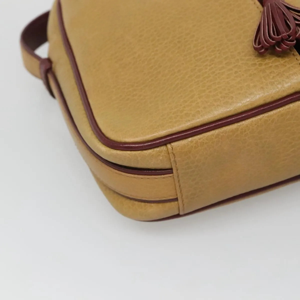 cartier Tasseled Must de Cartier Leather, Yellow, Leather, Shoulder Bag