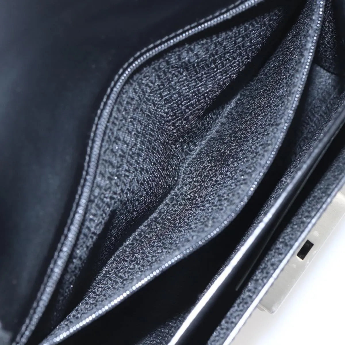 Versace Vintage Clutch Leather, Black, Leather, Clutch