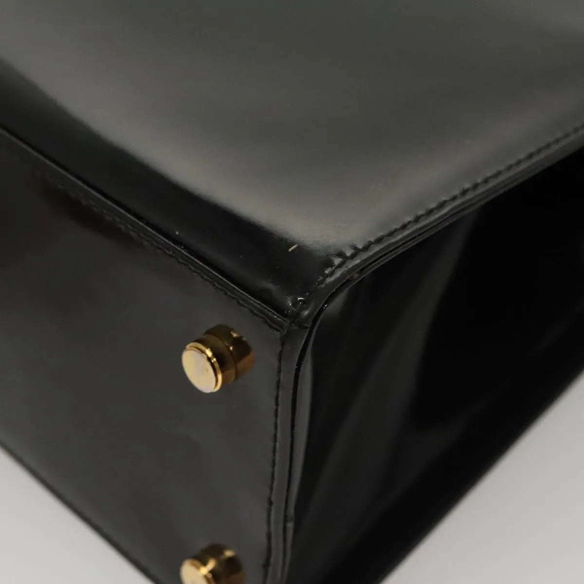 Salvatore Ferragamo Vala Patent Leather, Black, Patent Leather, Shoulder Bag