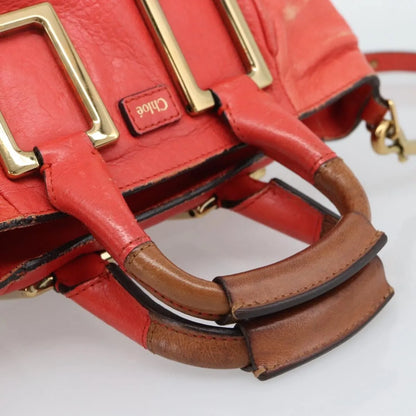Chloe Ethel Leather, Red, Leather, Handbag