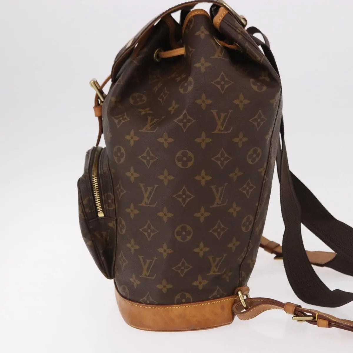 Louis Vuitton Montsouris Monogram, Brown, Canvas, Backpack