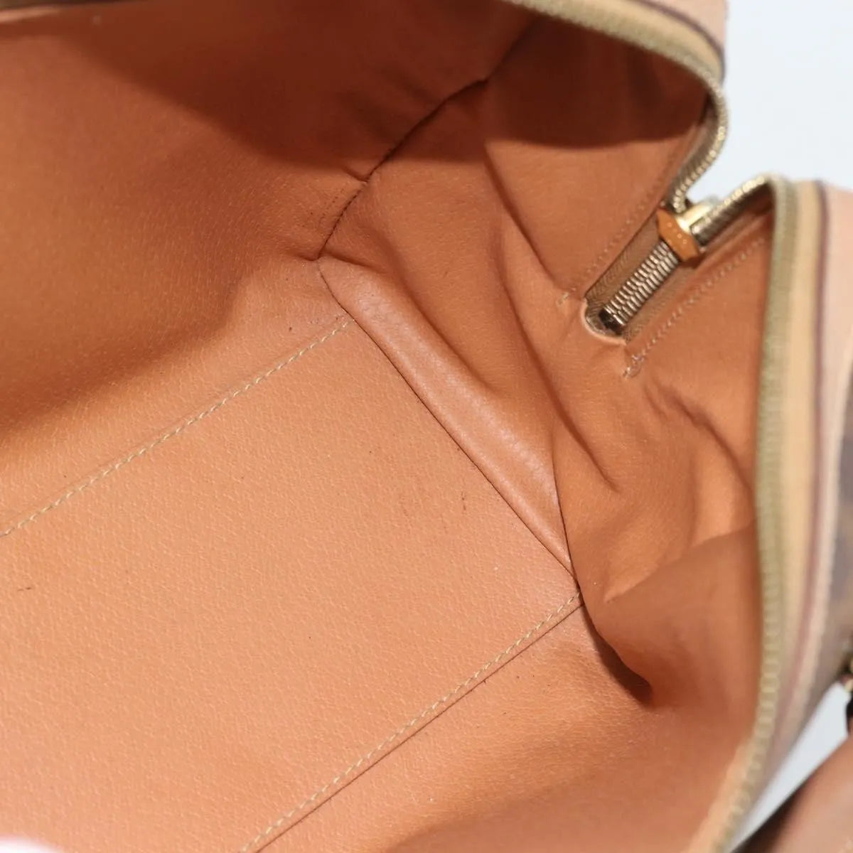 Celine Vintage Macadam Boston Canvas and Leather, Brown, PVC, Handbag